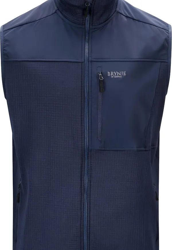 Brynje Unisex Polar Fleece Vest Navy