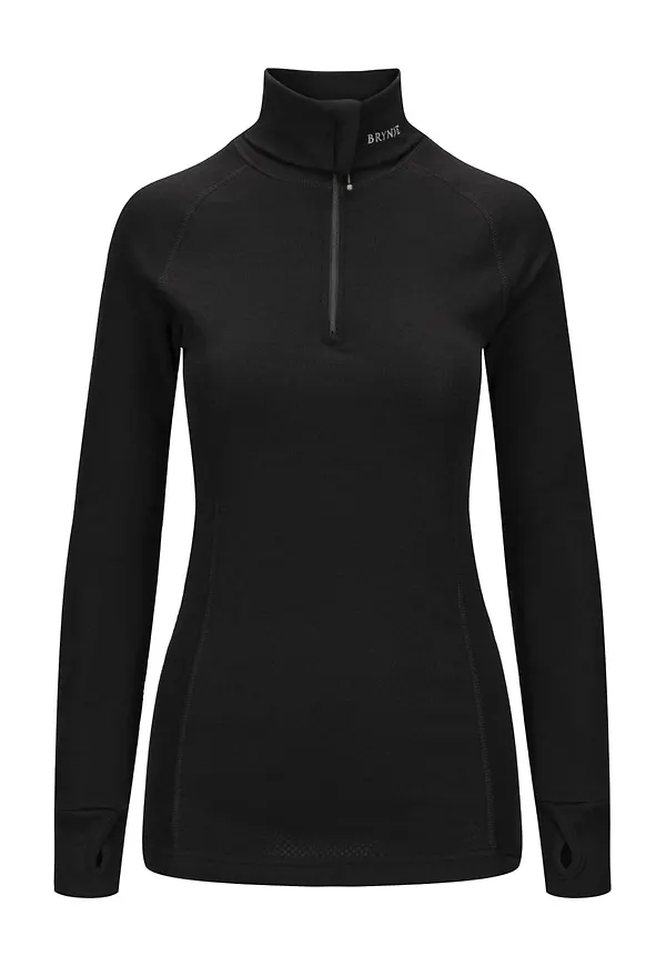 Brynje Women's Arctic Zip Polo Black