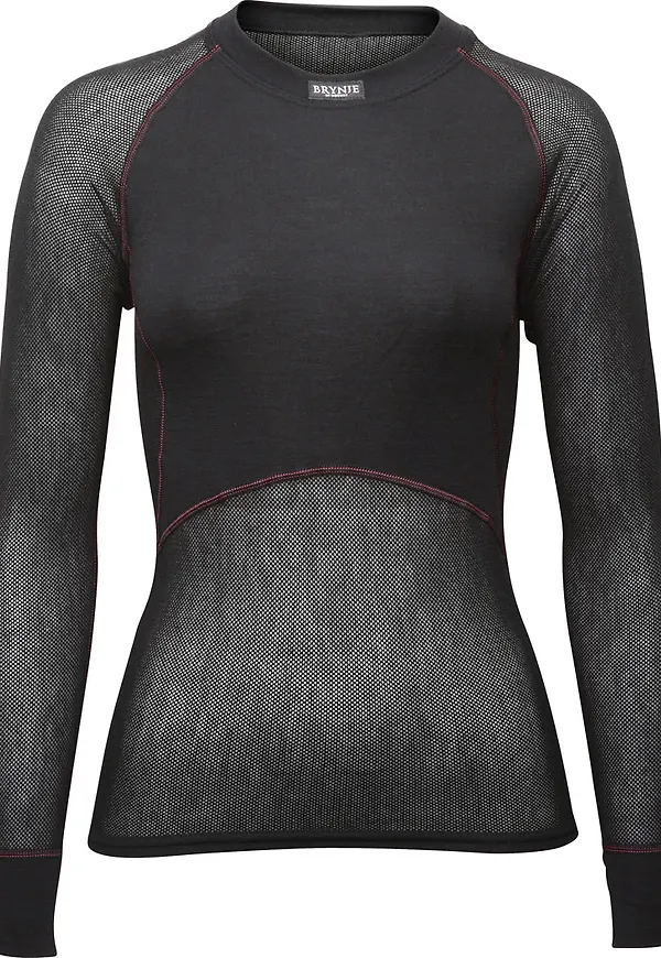 Brynje Women's Wool Thermo Light Long Sleeved Shirt Black