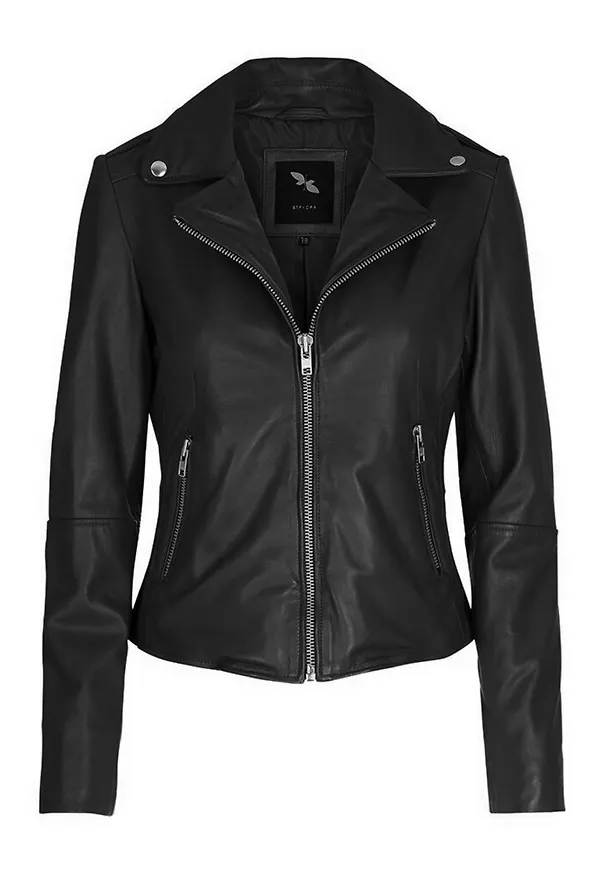 Btfcph Jacket With Straight Big Zippe Skind 10576 Svart, Dam