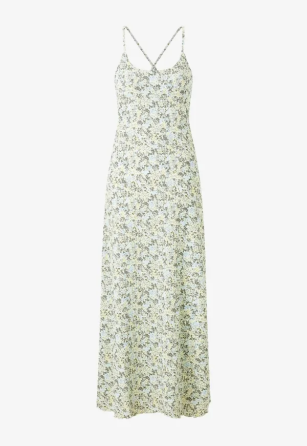 Bubbleroom - Maxiklänning Maxi Strap Dress - Grön