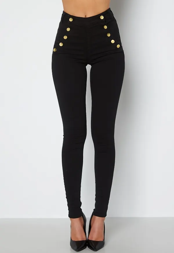 BUBBLEROOM Adina highwaist jeans Black 40