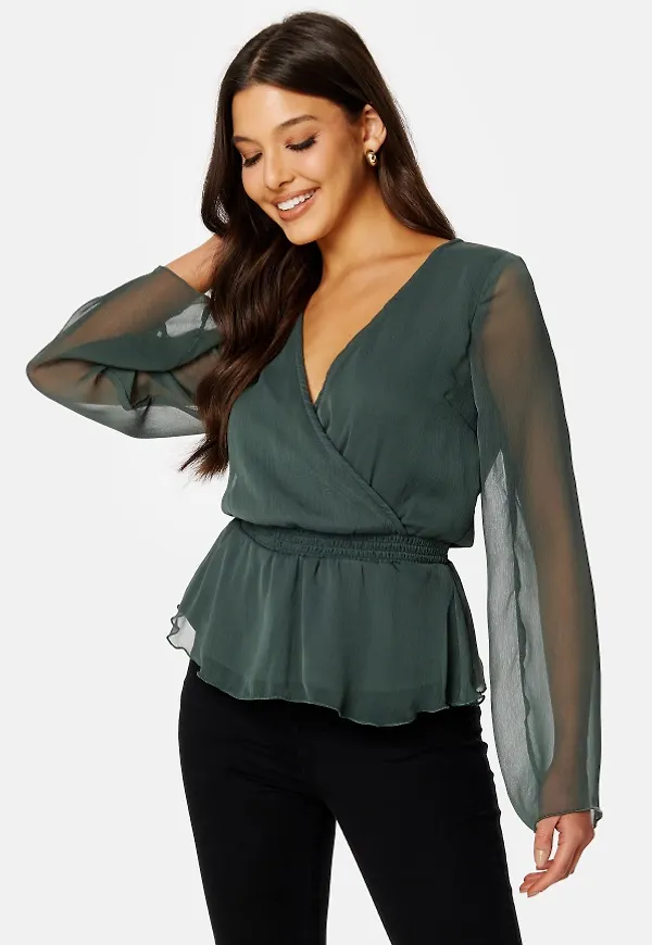 BUBBLEROOM Alarah blouse Green 34