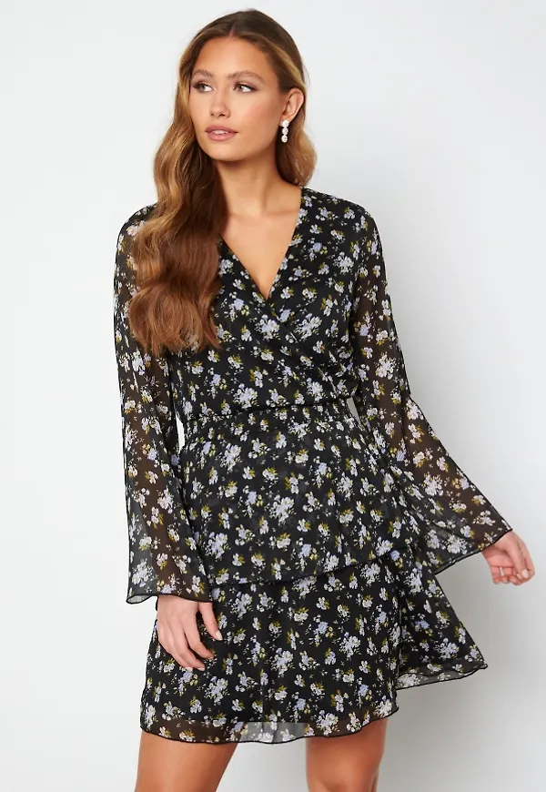 BUBBLEROOM Alarah dress Black / Floral 34