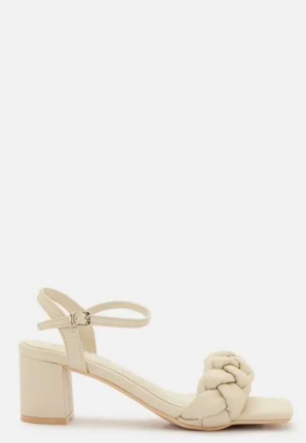 BUBBLEROOM Anastasia Heeled Sandal Light beige 41