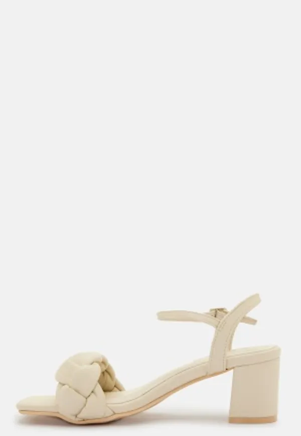 BUBBLEROOM Anastasia Heeled Sandal Light beige 41
