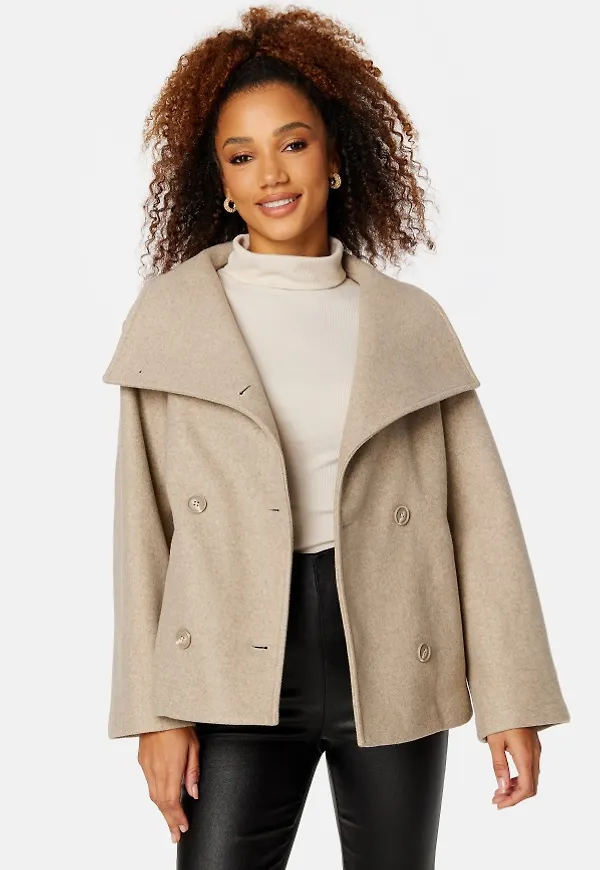 BUBBLEROOM Ava Short Coat Light beige 40