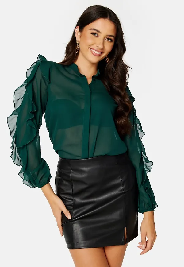 BUBBLEROOM Bea blouse Green M