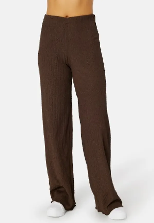 BUBBLEROOM Becky structure trousers Brown L