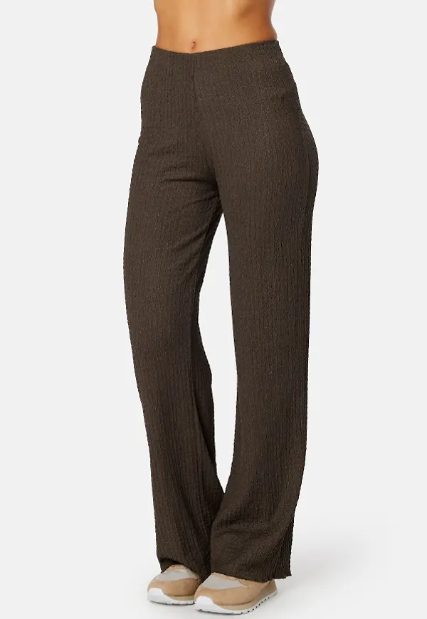 BUBBLEROOM Becky structure trousers Brown XL