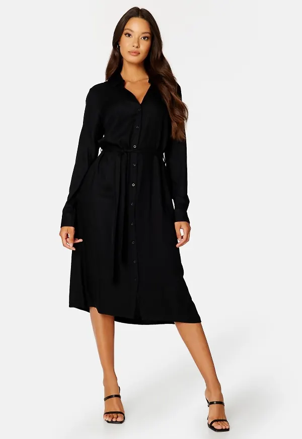 BUBBLEROOM Bella shirt dress Black 50