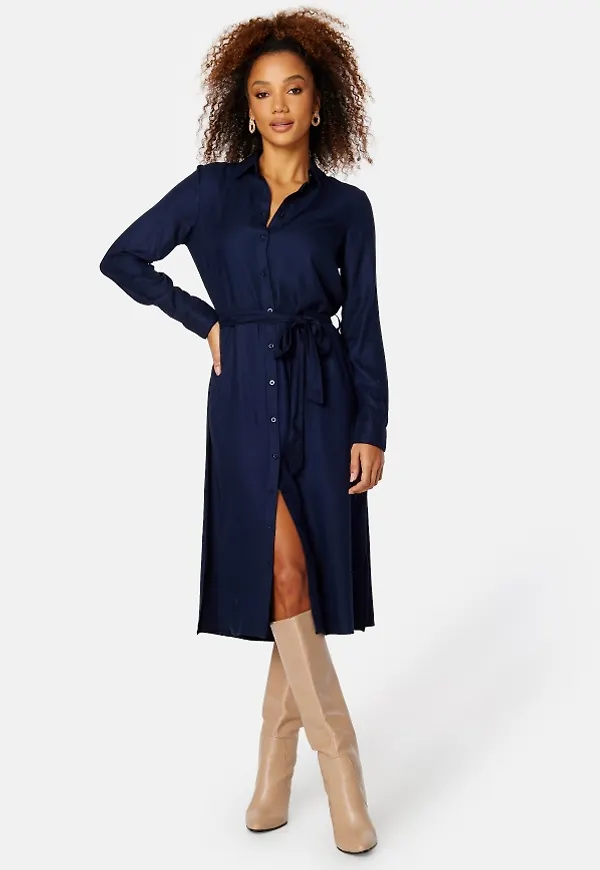 BUBBLEROOM Bella shirt dress Dark blue 42