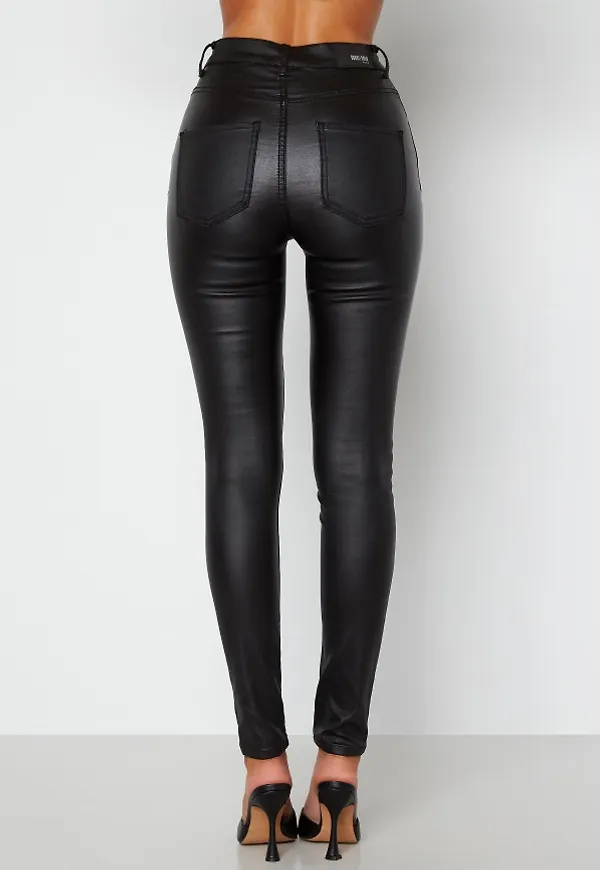 BUBBLEROOM Bianca coated jeans Black 42