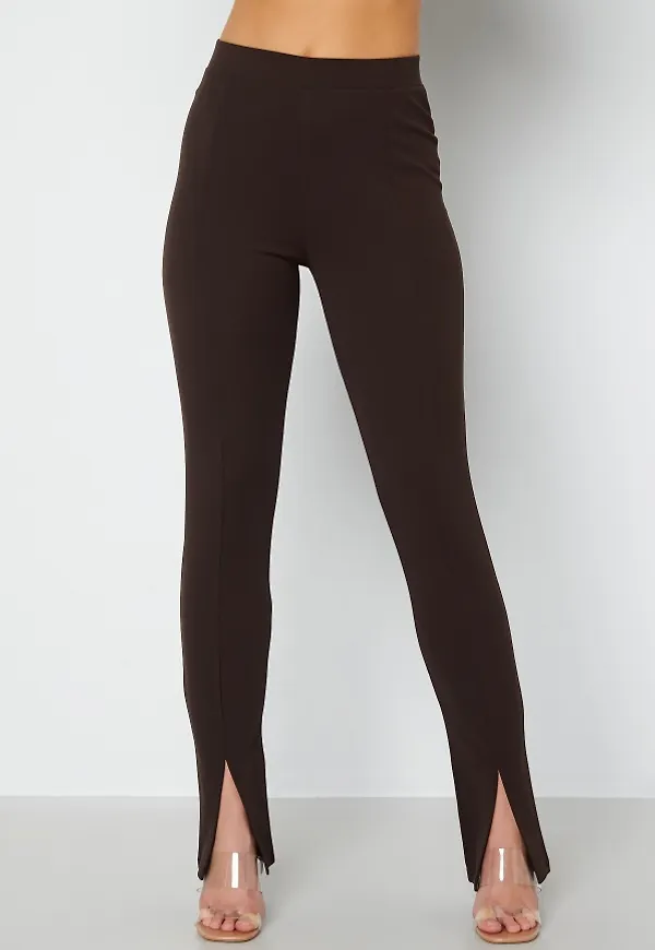 BUBBLEROOM Bonita slit leggings Brown L
