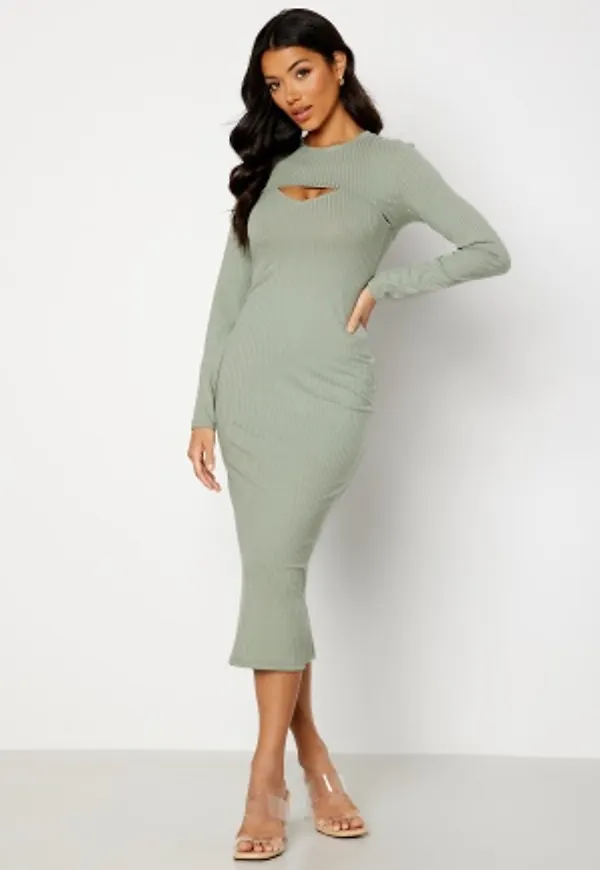 Bubbleroom Care Marguerite Rib Bolero + Dress Light green M