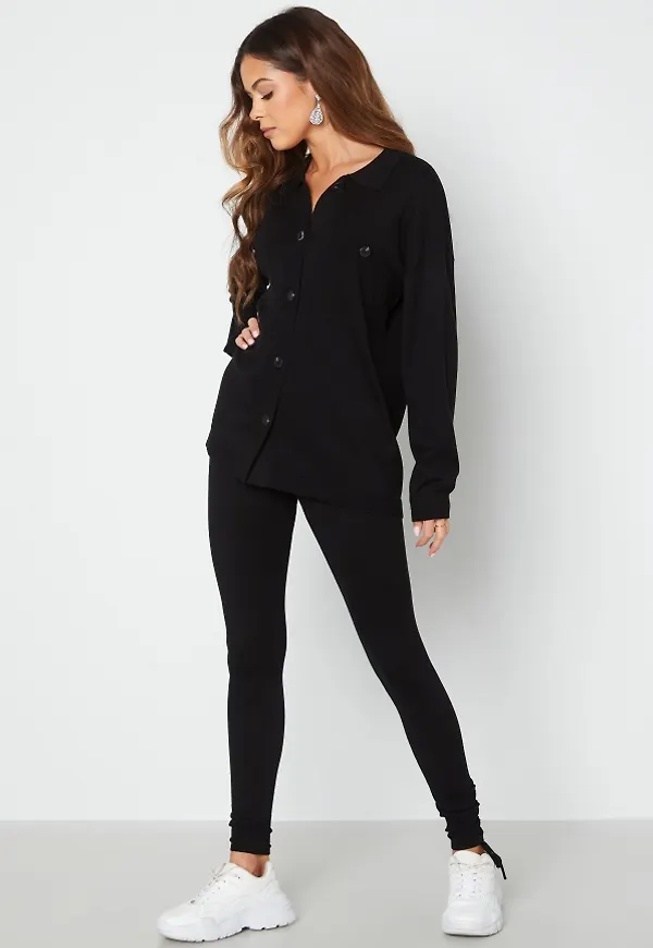 Bubbleroom Care Randi Knitted Shirt Black S