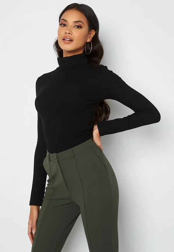 Bubbleroom Care Sarika Turtleneck Top Black L