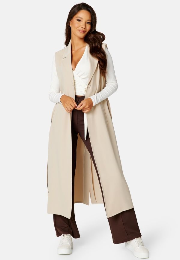 BUBBLEROOM Carrie Vest Beige 34
