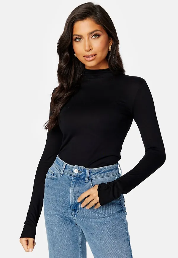 BUBBLEROOM CC Long sleeve modal polo Black XS