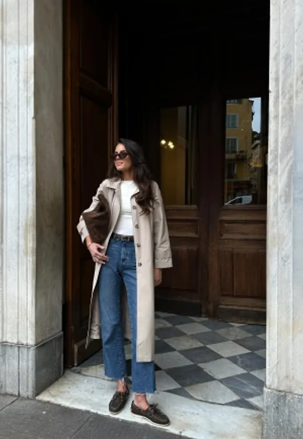 BUBBLEROOM CC Raglan Trench Coat Beige XS