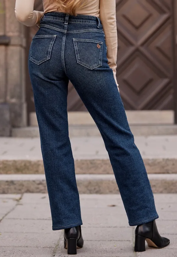 BUBBLEROOM CC straight jeans Dark blue 34