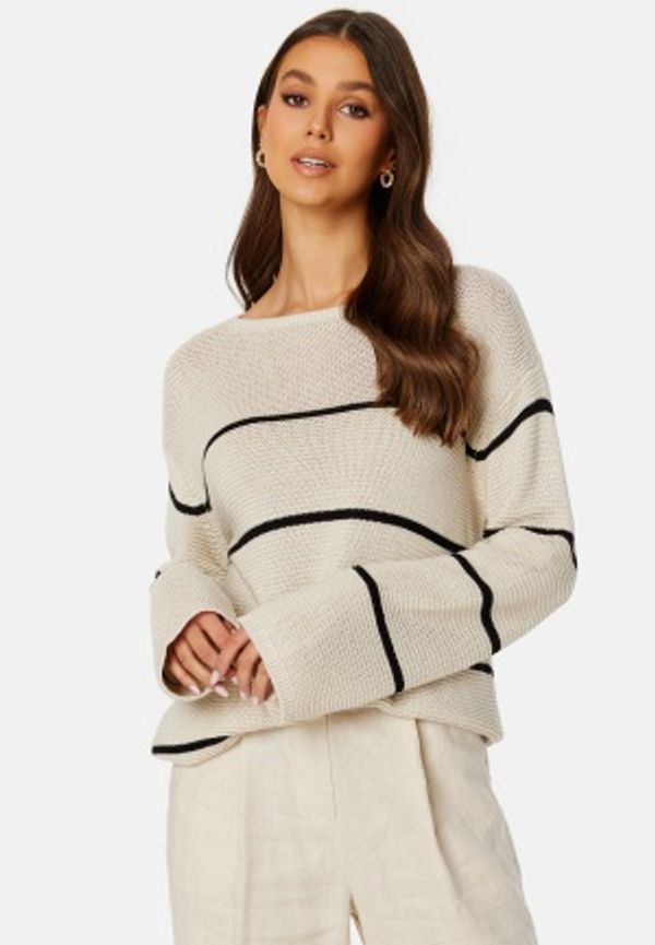 BUBBLEROOM CC Striped sweater Beige / Striped S