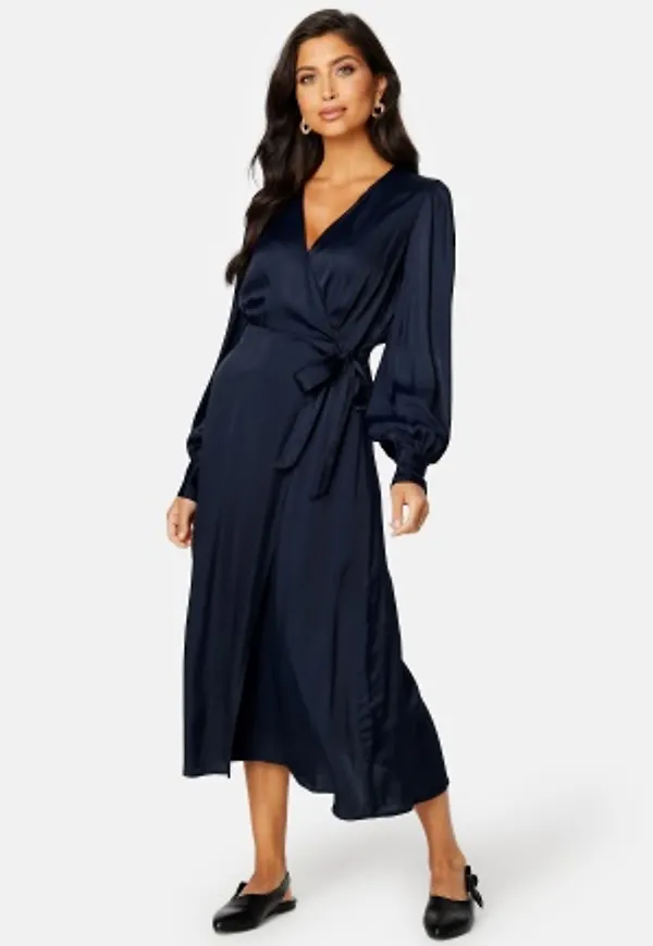 BUBBLEROOM CC wrap dress Dark blue 34