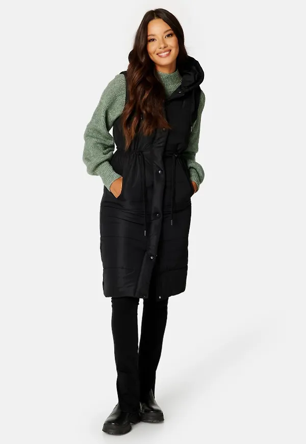 BUBBLEROOM Celia Padded Vest Black 36