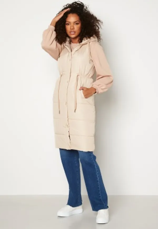 BUBBLEROOM Celia Padded Vest Light beige 54