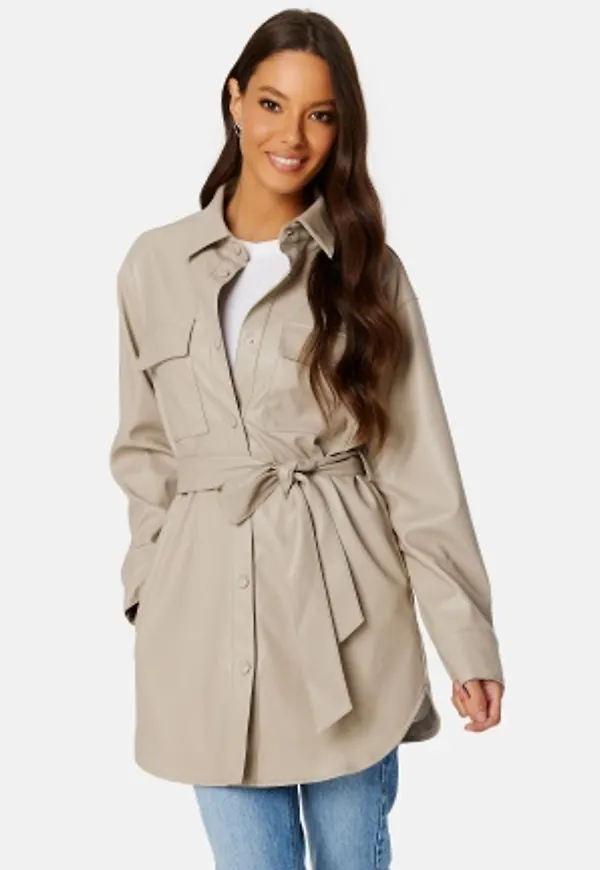 BUBBLEROOM Connie PU Schacket Light beige XL