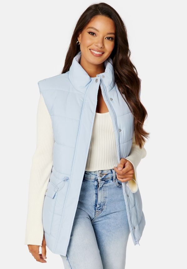 BUBBLEROOM Corynne Padded Vest Light blue 34