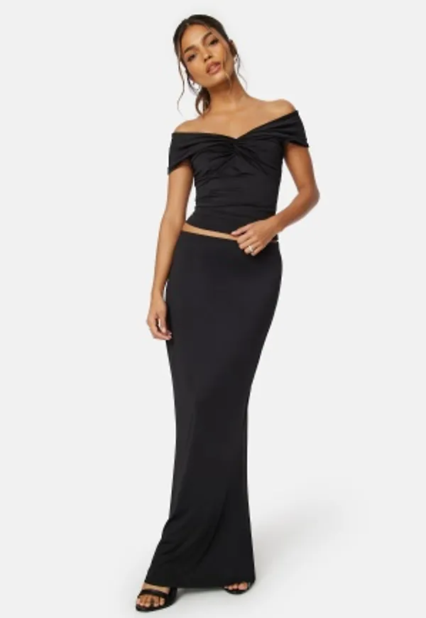 BUBBLEROOM Danielle Off Shoulder top Black XL