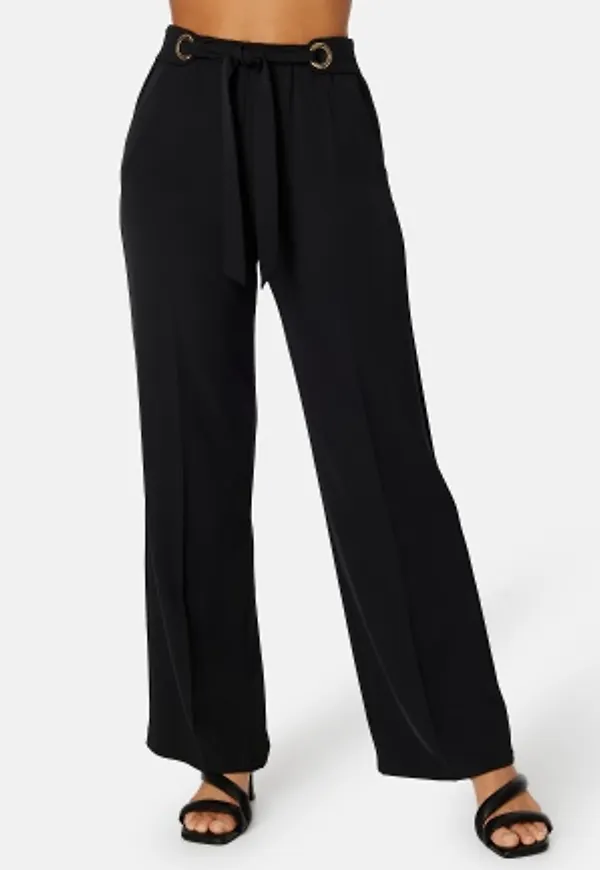 BUBBLEROOM Debra Wide Pants Black 46