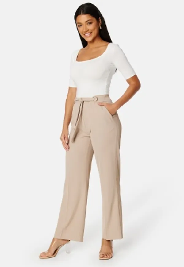 BUBBLEROOM Debra Wide Pants Light nougat 46