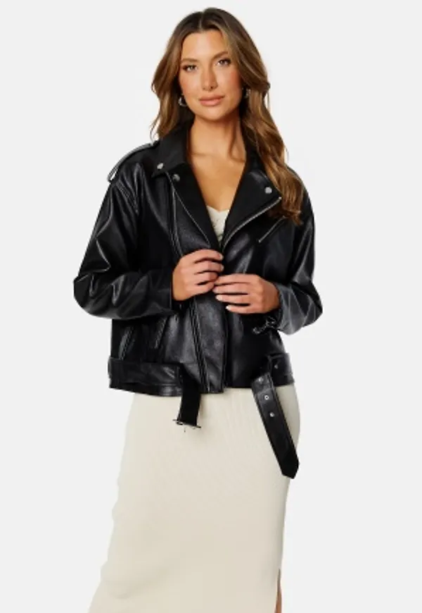 BUBBLEROOM Eden Biker Jacket Black 34