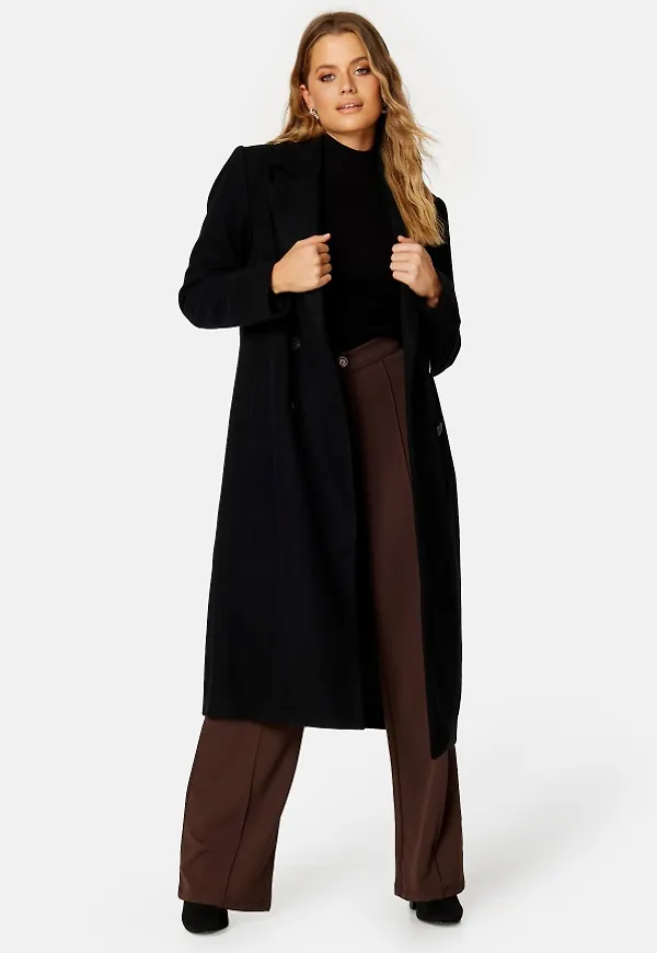 BUBBLEROOM Elaine Long Coat Black 36