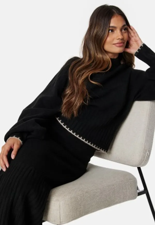 BUBBLEROOM Elora Knitted Sweater Black XS