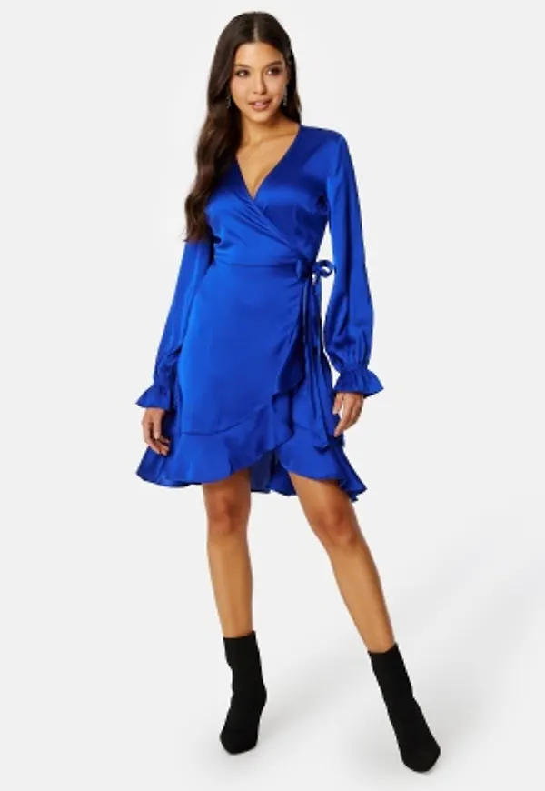 BUBBLEROOM Emiliana Wrap dress Blue 34