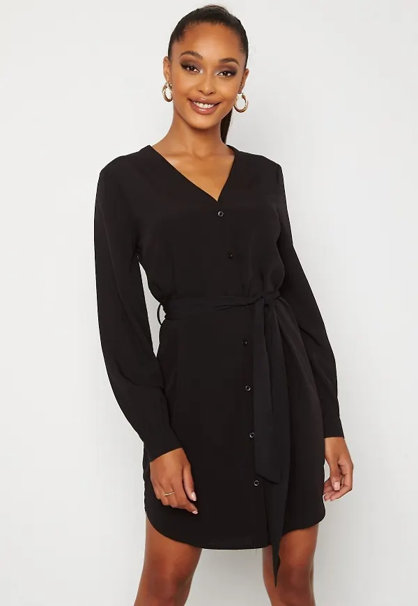 BUBBLEROOM Fenne shirt dress Black 38