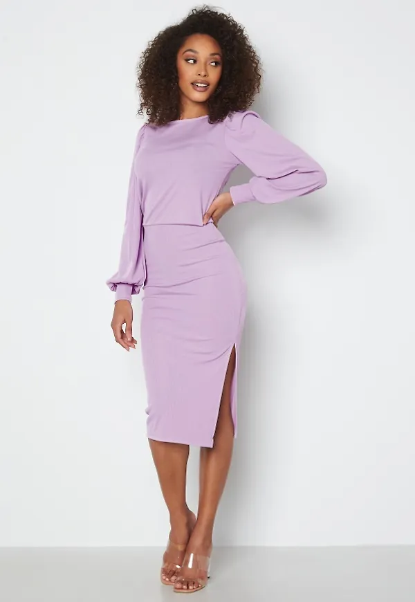 BUBBLEROOM Gry balloon sleeve dress Light lilac M