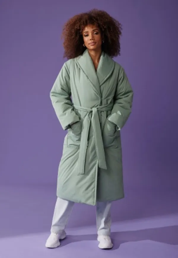 BUBBLEROOM Hedda Padded Coat Light green XS