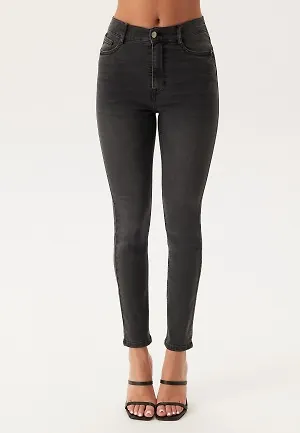 BUBBLEROOM High Ankle Superstretch Jeans Dark grey 34