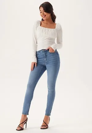 BUBBLEROOM High Ankle Superstretch Jeans Light blue 34