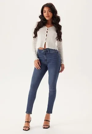 BUBBLEROOM High Ankle Superstretch Jeans Medium blue 34