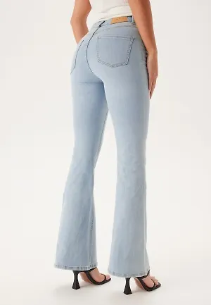 BUBBLEROOM High Flare Superstretch Jeans Bleached denim 34