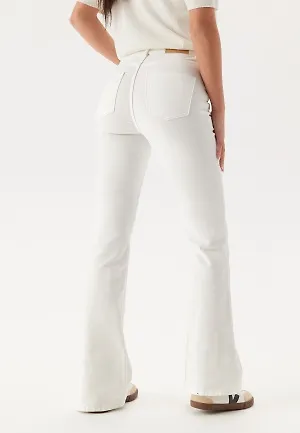 BUBBLEROOM High Flare Superstretch Jeans White 34