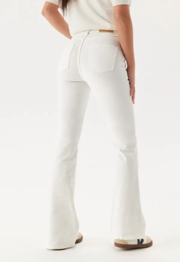 BUBBLEROOM High Flare Superstretch Jeans White 34