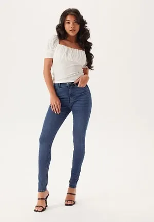 BUBBLEROOM High Full length Superstretch Jeans Medium blue 34