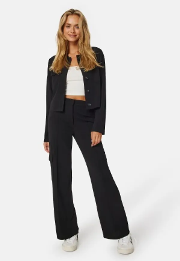 BUBBLEROOM Cargo Wide Trousers Black S