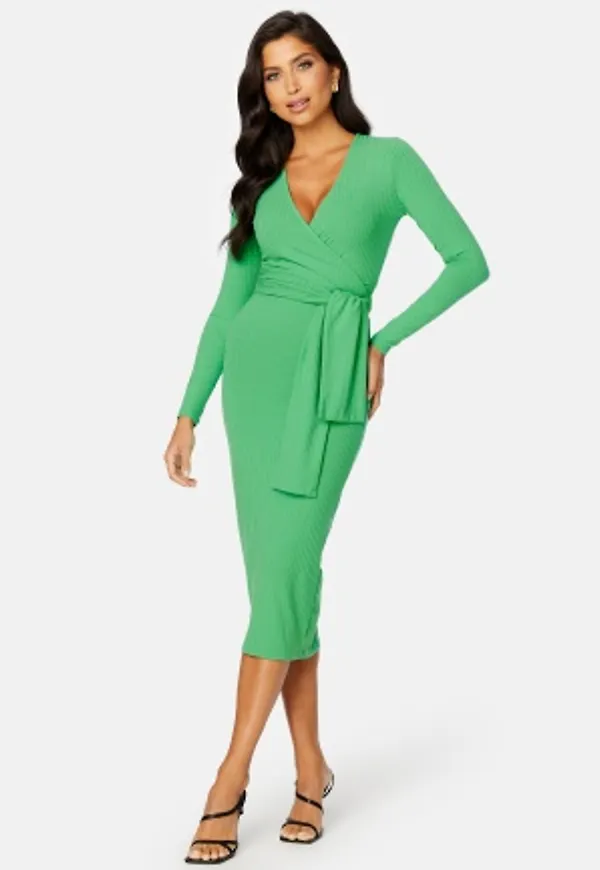 BUBBLEROOM Ines jersey dress Light green S